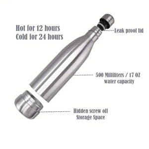 Bottiglia d'Acqua con Scomparto Segreto da 750ml, Contenitore Sicuro per Nascondere Oggetti con Vano Nascosto - Product Image 4