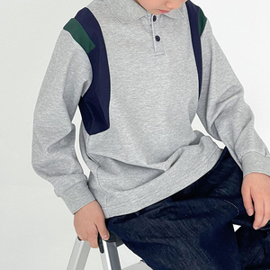 เสื้อโปโลเด็ก 2026 สไตล์ใหม่ เสื้อโปโลเด็กผู้ชาย แขนยาว/สั้น คอปก คัลเลอร์บล็อก แฟชั่น - Product Image 5