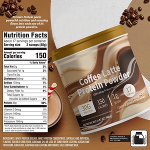 Proteína de Suero de Leche en Polvo ODM para Café Latte, 30g de Proteína, Bajo en Carbohidratos, Apto para Dieta Keto, Sin Gluten, con Cafeína para Desarrollo Muscular y Energía - Product Image 2
