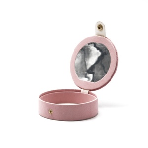 Eco-friendly Luxurious Exquisite Velvet Material <b>Round</b> <b>Gift</b> <b>Box</b> Packaging Makeup Cosmetics Canister <b>Box</b> <b>Gift</b> Paper Tube - Product Image 3