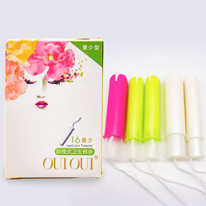 Оптовая продажа, женские гигиенические тампоны на менструальный период, мягкие органические тампоны с упаковкой-аппликатором - Product Image 3