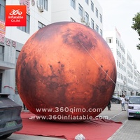 360 Ballon gonflable de Mars réaliste de publicité gonflable personnalisé pour les nouveautés d'événements
