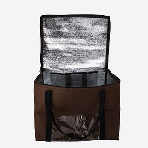 Bolsa Térmica Personalizable de Lona para Entrega de Alimentos, Reutilizable, con Aislamiento de Papel de Aluminio y Tela No Tejida - Product Image 1