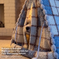 [10% Vorverkauf] Winter-Wärmezelt im Prinzessinnen-Stil aus PP-Baumwolle, Halbgeschlossenes Haustierbett für Katzen, Keine Montage Erforderlich