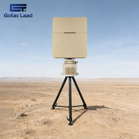 Radar de surveillance à basse altitude en bande X, détection à 360 degrés, résistant à l'eau jusqu'à 20 km, protection contre les drones, les oiseaux, les véhicules et le personnel