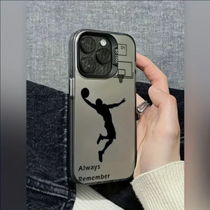 Acrylic Bóng Rổ Bóng trường hợp điện thoại với khắc laser, Slam Dunk thiết kế, tương thích với iPhone mô hình - Product Image 2