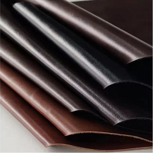 Tissu en cuir PVC personnalisé avec support en tissu, grain de cuir litchi gaufré, imperméable pour canapé, chaise, sellerie automobile - Product Image 2