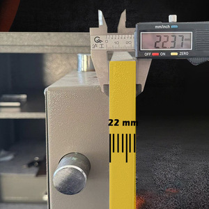 Coffre-fort ignifuge H4 6 tout acier antivol à double clé pour hôtel, bureau, maison, usage professionnel - Product Image 2