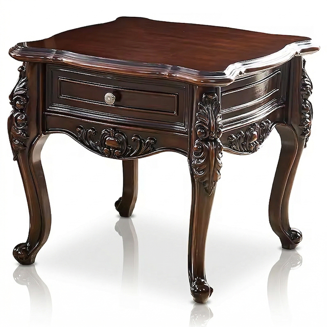 Premium Luxury Modern Classic Carved Solid Wood Durable Console Table with Semi-Circular Top for Living Room Bedroom & Dining