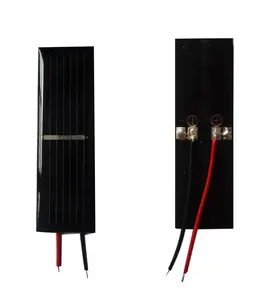 Qualidade da fábrica personalizada pequena 0.5v 1v 2v 5v 6v 9v resina epóxi painel solar preço com cabo 250ma para motores diy