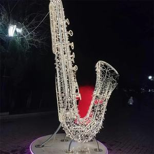 Iluminación LED con temática de instrumentos musicales, impermeable IP65, para interiores/exteriores, para decoraciones navideñas y de jardín. - Product Image 1