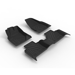 Tapis de sol de voiture Wey TPE 4 pièces semi-fermés texturés en fibre de carbone pour VV5 VV6 VV7 - Product Image 1