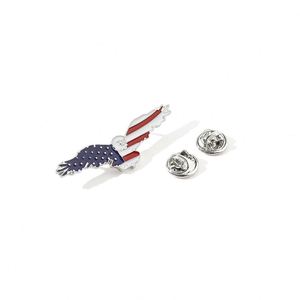 American Flag Stripes <b>Badge</b> and Flag Lapel <b>Pin</b> Stars Metal <b>Badge</b> for USA Patriots Soft Enamel <b>Pin</b> - Product Image 6