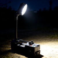 Tour d'éclairage portable compacte et durable, indice de protection IP65, angle de faisceau de 360 degrés, pour le travail de nuit