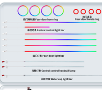 Kit de 30 Luces Ambientales de Color Fantasma para Jetour Dashing 23-24, Control por Aplicación WeChat, Lámpara LED Interior para Auto