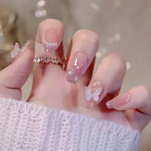 Uñas postizas de Gel acrílico, diseño personalizado OEM, moda, venta al por mayor