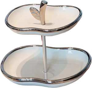 Elegant Two-Tier Metal Fruit <b>Basket</b> High Quality <b>Storage</b> Solution for Fresh Fruit and <b>Vegetables</b> with Enhanced Air Circulation - Product Image 6