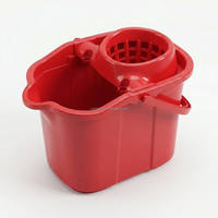 Secchio per Pulizie Domestiche con Ruote, in Plastica PP Ecologica, Capacità 30L, per Forniture all'Ingrosso