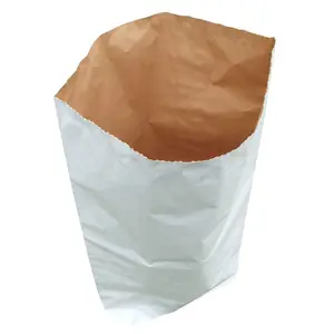 Kağıt torba 25kg 20kg gıda sınıfı patates un şeker ambalaj beyaz kraft kağıt kimyasal ambalaj kağıt torbalar üreticisi