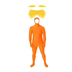 Conjunto de Disfraz de Barba y Cejas Postizas Naranja y Amarilla para Hombre y Mujer, para Halloween, Navidad, Fiestas y <span class=keywords><strong>Cosplay</strong></span> - Product Image 1