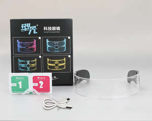 Lunettes LED Futuriste Glow Gear Lunettes de science-fiction à pulsation pour les fêtes d'Halloween électrisantes - Product Image 6