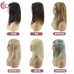 FH # 27P613 Topper de Cabello Natural Brasileño Virgen para Mujer, Base Mono de 4x6 Pulgadas, Prótesis Capilar para Pérdida de Cabello - Product Image 4
