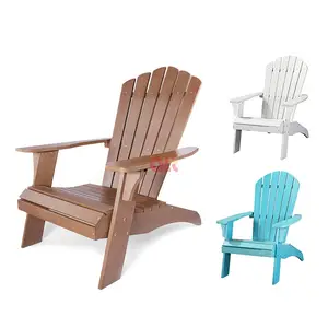 เก้าอี้กลางแจ้ง Adirondack,เก้าอี้สนามหญ้าไม้ล้วนสำหรับตั้งแคมป์ชานบ้านริมชายหาดเก้าอี้เลานจ์แบบผ่อนคลายพับได้