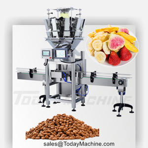 Machine de remplissage de pesage semi-automatique de haute précision pour granulés particules noix graines café grain nourriture pour animaux de compagnie dans un emballage en pochette - Product Image 2