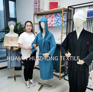 Wholesale HOT Selling air Cotton <strong>Robe</strong> Soft Breathable Spa <strong>Waffle</strong> <strong>Robes</strong> Bathrobe <strong>Hood</strong> <strong>Robes</strong> for Home - Product Image 2