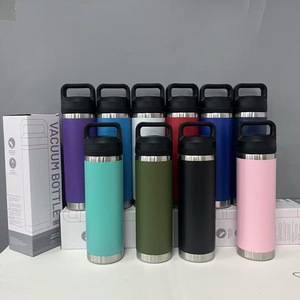 18OZ chai nước thép không gỉ rơm cup termos phích với Chug Nắp thể thao cắm trại chai nước lạnh nóng nhiệt <span class=keywords><strong>Flask</strong></span> - Product Image 4