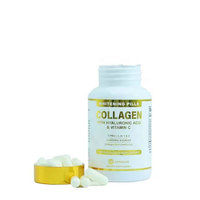 Gélules de Collagène à l'Acide Hyaluronique Vitamine C, Comprimés Éclaircissants pour la Peau, Anti-Âge, Cheveux Peau & Ongles Sains, Capsules Blanchissantes