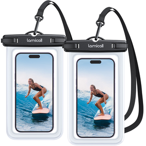 <span class=keywords><strong>Custodia</strong></span> Impermeabile per Telefono Lamicall PRAB01 IPX8, Borsa Universale <span class=keywords><strong>da</strong></span> 7 Pollici, <span class=keywords><strong>Custodia</strong></span> Subacquea con Cordino per Nuoto - Product Image 1