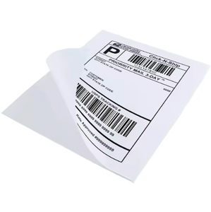 8.5x11 Inch Full Sheet Matte White Adhesive <b>Labels</b> BPA-Free Compatible with Laser & Inkjet <b>Printers</b> for Barcode Labeling - Product Image 4