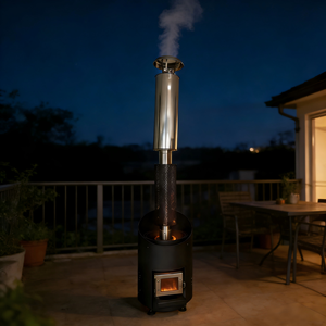 เตาเผาไม้แบบพกพา ดีไซน์ทันสมัย น้ำหนักเบา ปลอดภัย ทำจากสแตนเลส ใช้สำหรับทำความร้อนกลางแจ้ง ไม่ต้องใช้ไฟฟ้า เหมาะสำหรับซาวน่า - Product Image 4