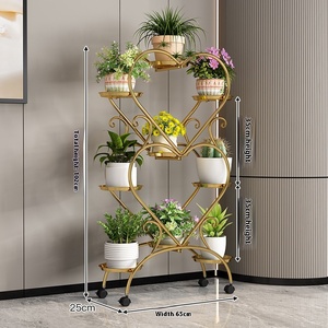 Fioriera in Acciaio Corten Verde di Lusso Leggero, Scaffale Portavasi Multistrato da Terra con Fori di Drenaggio, Ecologico per <span class=keywords><strong>Balcone</strong></span> - Product Image 3