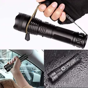 Tactical Flashlight Rechargeable 20W XHP50 Long Range Powerful High Powered 500lm Led Flashlight Torches Rechargeable Waterproof Led Tactical Flashlights