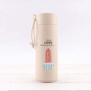 ขวดน้ำพลาสติกแบบใช้ซ้ำได้ แก้วน้ำเดินทางสองชั้น ขวดแก้วเกรดสำหรับอาหาร ทนความร้อน ใช้กับน้ำเดือดได้ พร้อมหูจับ - Product Image 6