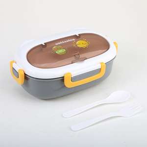 Lunchbox 2 Roosters Studentenkantoormedewerker Magnetron Bento <span class=keywords><strong>Box</strong></span> Buiten Picknick Fruit Voedselcontainer - Product Image 2