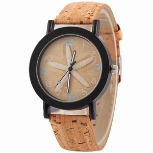 Orologi da Polso al Quarzo di Lusso Moda 2026, Tema Marino <span class=keywords><strong>con</strong></span> Cinturino Effetto Legno, Orologi da Donna - Product Image 3