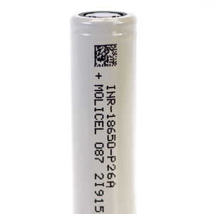 P26A 35A <span class=keywords><strong>D</strong></span>écharge MOLICEL 18650 P26A 3.6V 2600mAh Cellule <span class=keywords><strong>de</strong></span> <span class=keywords><strong>batterie</strong></span> INR18650 Li Ion <span class=keywords><strong>Batterie</strong></span> <span class=keywords><strong>Prix</strong></span> <span class=keywords><strong>de</strong></span> gros pour outils électriques <span class=keywords><strong>Batterie</strong></span> - Product Image 1
