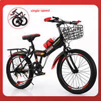 Cadre en acier à haute teneur en carbone, nouveau vélo de montagne pliable, roues de 20 pouces pour enfants