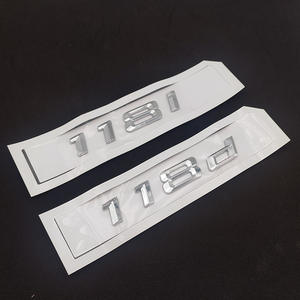 Insignia de ABS 3d para coche, Logo adhesivo para maletero, letras 120i, 120d, emblema para <span class=keywords><strong>BMW</strong></span> F20, E87, E81, E82, accesorios - Product Image 5