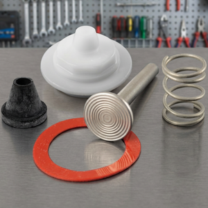 Kit de réparation de poignée de flushomètre : ressort, joint, bague de piston, pièce de rechange Hycar compatible avec Sloan - Product Image 3