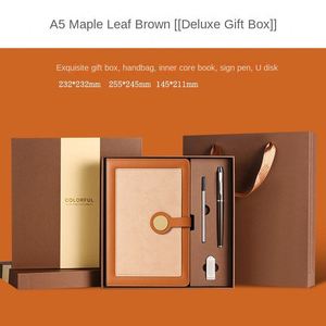 Carnet de notes A5 personnalisé 2-en-1 en cuir PU de luxe, élégant, promotionnel, avec couverture rigide, carnet d'adresses et stylo, clé USB 16 Go - Product Image 3