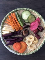 Chips de Frutas y Verduras Mixtas Económicos VF, Vegetales y Frutas Surtidas, Snacks Ricos en Nutrientes, Aptos para Halal, Paquete Familiar, a Granel
