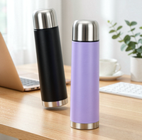 Botol Termos Vakum Stainless Steel Dinding Ganda Anti Bocor dengan Filter Yerba Mate 17oz 24oz