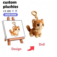 Porte-clés en peluche personnalisé, animaux en peluche mignons de dessin animé, pendentifs de sac, vente en gros, petits jouets en peluche doux, fabricant, cadeau