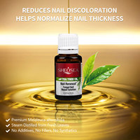 Solution de réparation des ongles 100% naturelle et biologique à base de plantes, avec huile essentielle d'arbre à thé, pour ongles décolorés et abîmés
