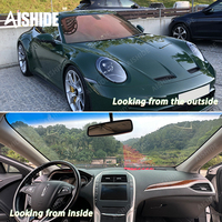 Aishide 8070 Rouge Caméléon 2mil Film pour vitres de voiture Films pour vitres de voiture 83% VLT Couleurs changeantes Teinte de phare pour véhicule