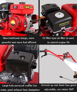 Máquina de labranza de suelo de zanjas de tractor pequeño, máquina de labranza de motor diésel de 9Hp, cultivador diésel de gasolina - Product Image 5